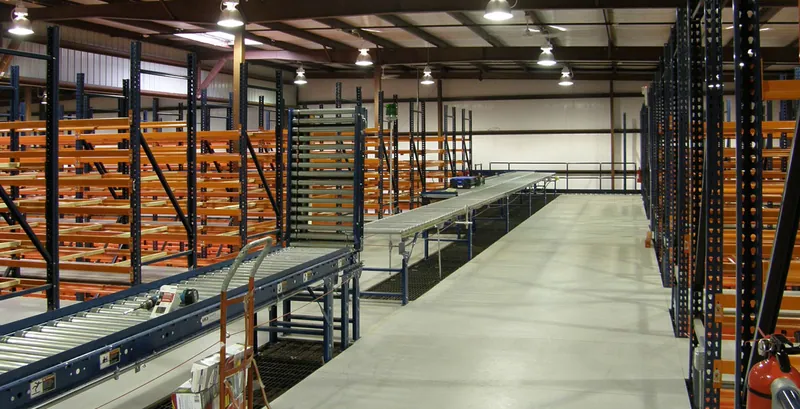 interior of an industrial warehouse