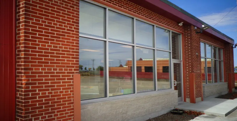 exterior of classroom remodeling at racine montessori school