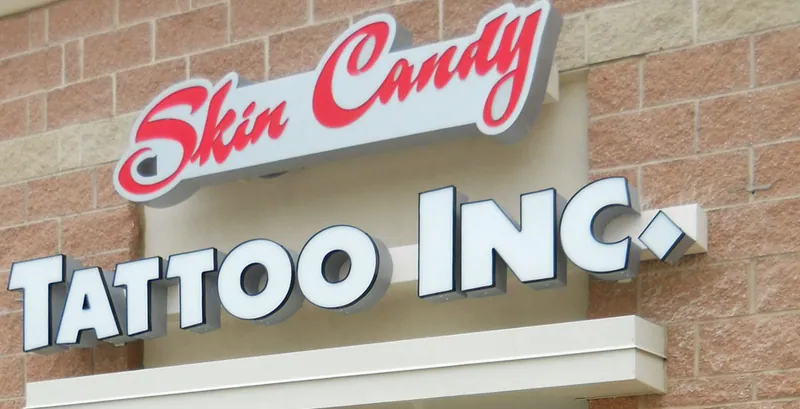 Skin Candy Tattoo Inc. exterior sign