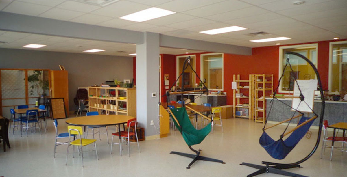 classroom remodeling at Racine Montessori School