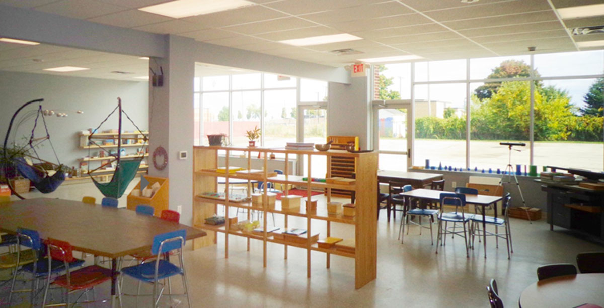 image of classroom remodeling at school in Racine, Wisconsin